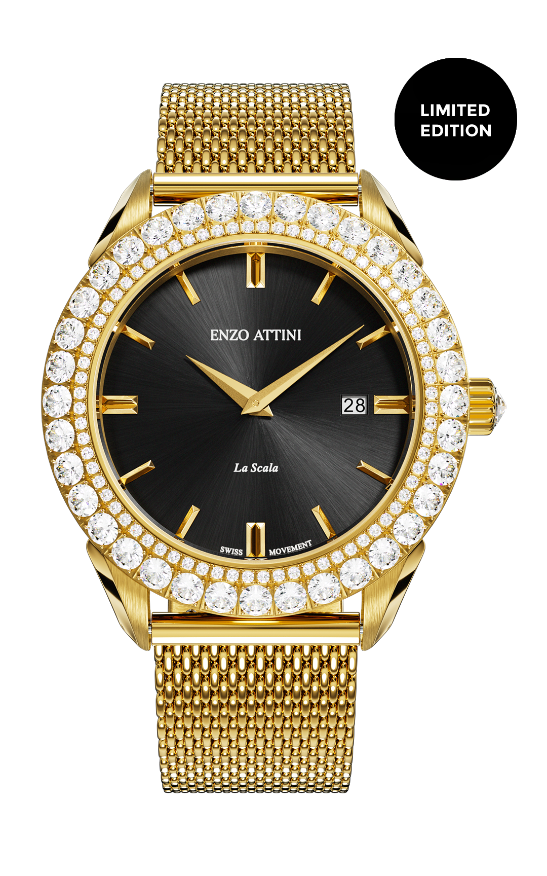 NEW La Scala - Mesh Strap/ Swiss Movement