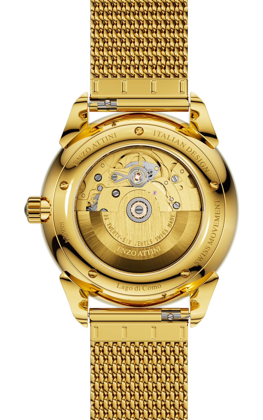 Lago di Como Automatic  - Mesh Strap / Swiss Movement