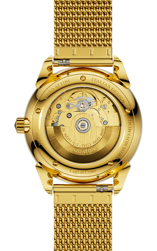 Lago di Como Automatic  - Mesh Strap / Swiss Movement