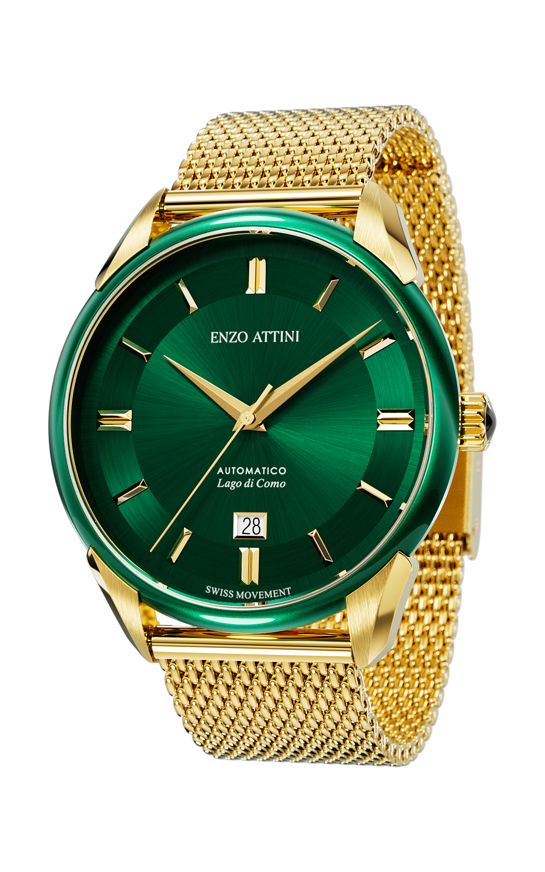 Lago di Como Automatic  - Mesh Strap / Swiss Movement