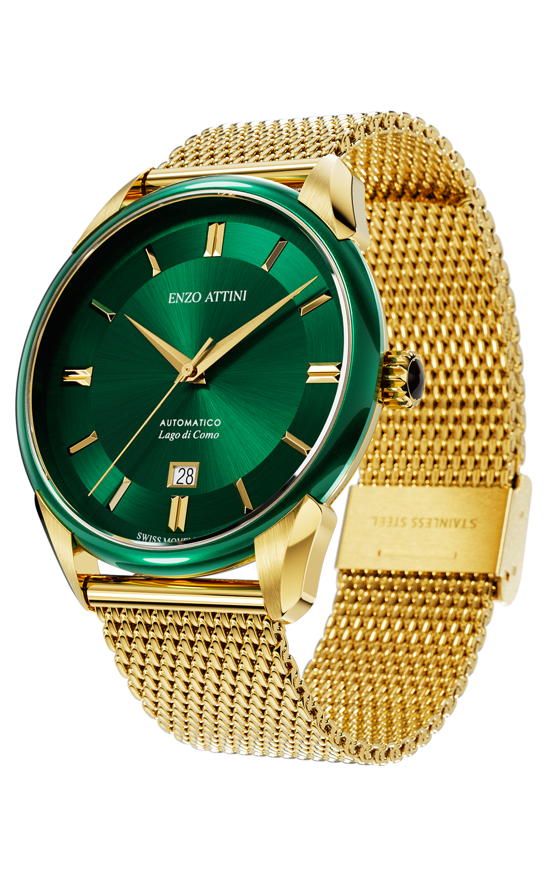 Lago di Como Automatic  - Mesh Strap / Swiss Movement