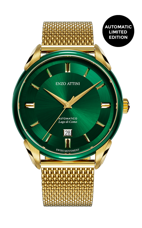 Lago di Como Automatic  - Mesh Strap / Swiss Movement