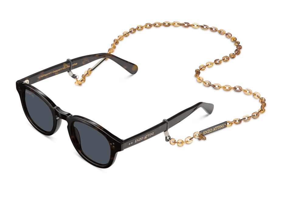 il Pantheon / Dark Tortoise Red + Black Lens