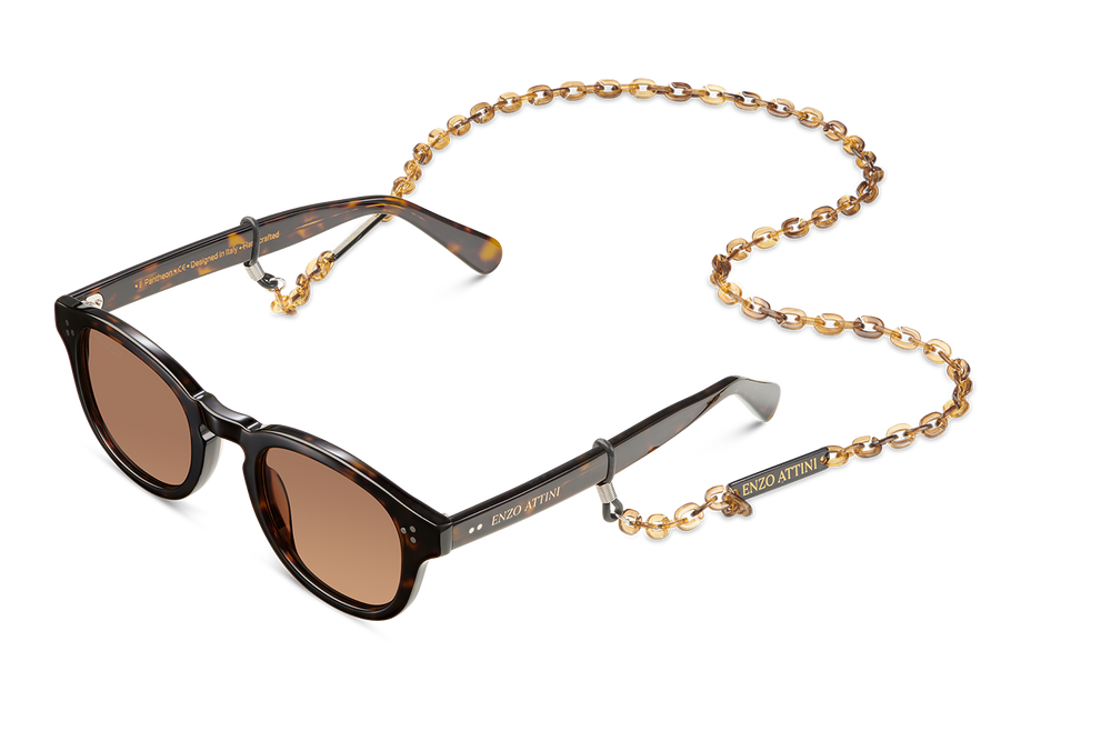 il Pantheon / Tortoise Red + Dark Brown Lens