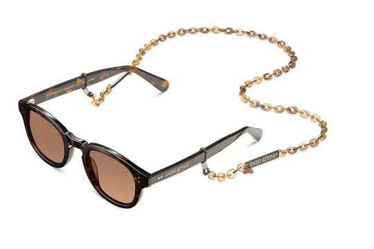 il Pantheon / Tortoise Red + Dark Brown Lens