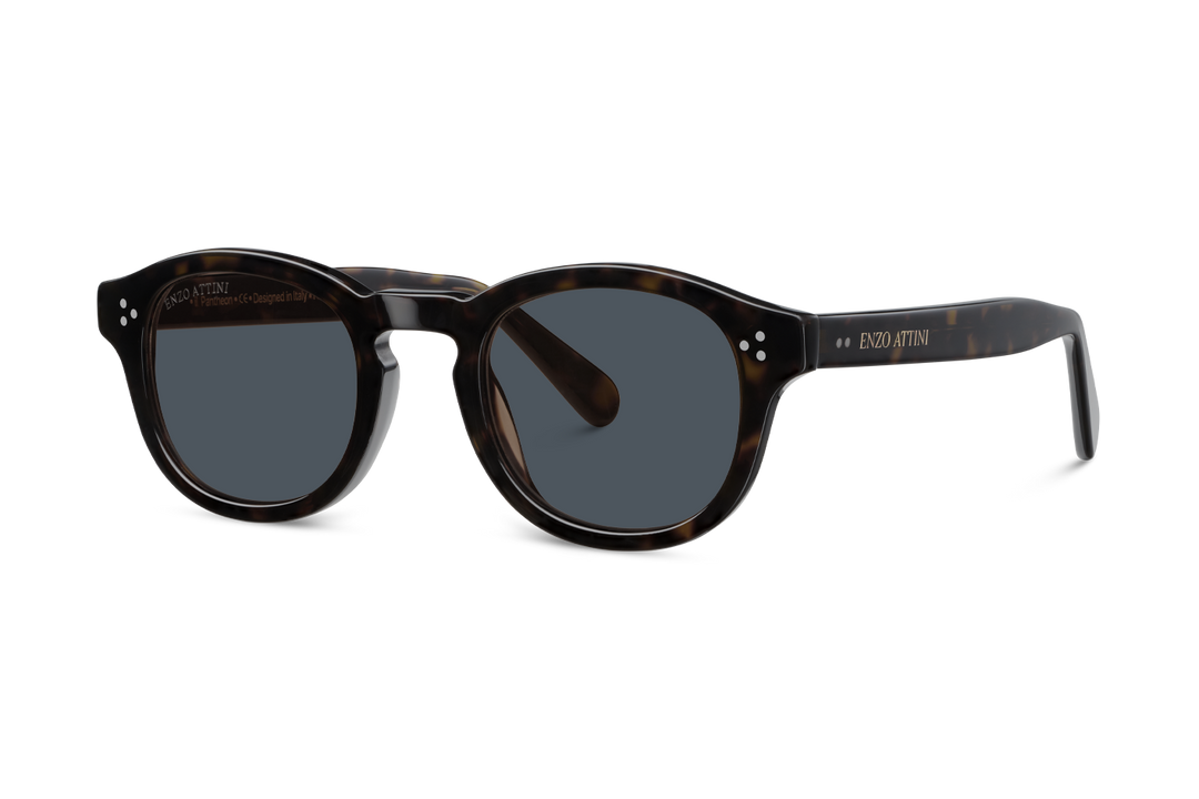 il Pantheon / Dark Tortoise Red + Black Lens