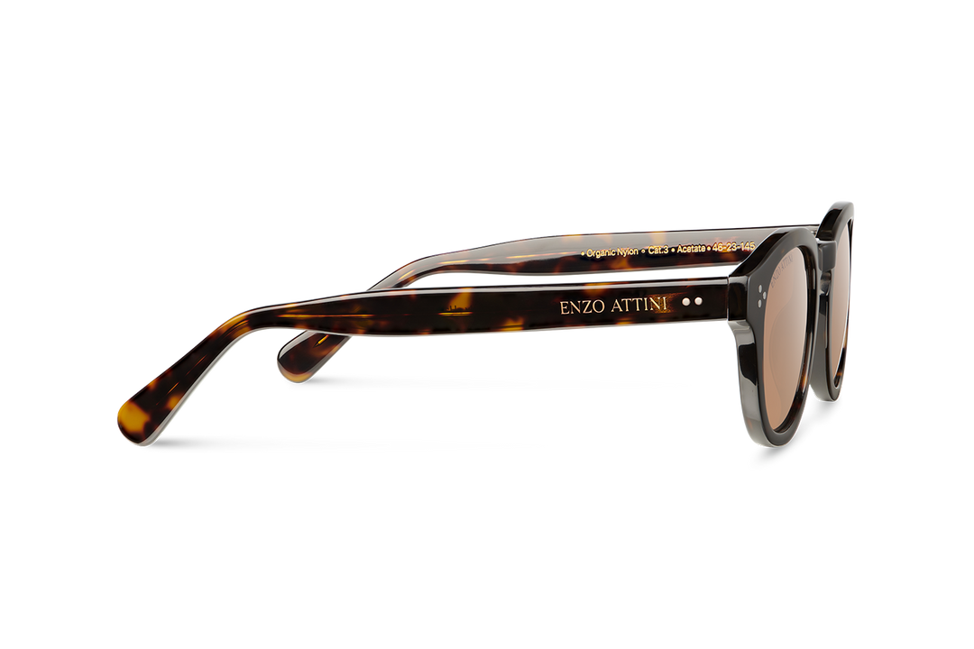 il Pantheon / Tortoise Red + Dark Brown Lens