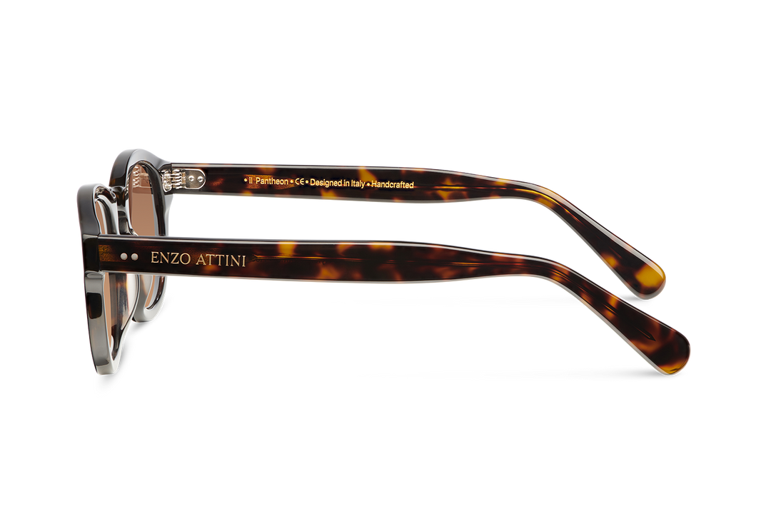 il Pantheon / Tortoise Red + Dark Brown Lens