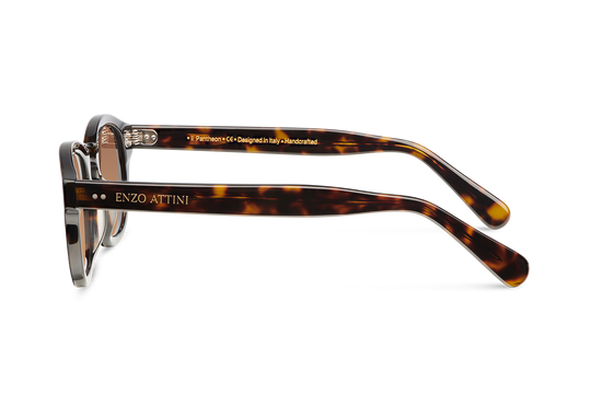 il Pantheon / Tortoise Red + Dark Brown Lens