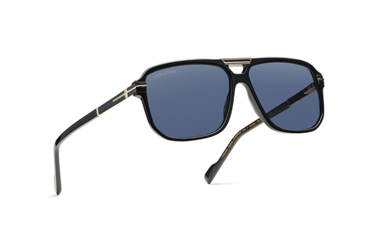 Val d'Orcia/ Black & Gold Color + Dark Black Lens.