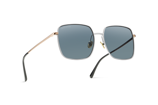 Charles Bridge / Silver & Rose Gold Color + Dark Black Lens