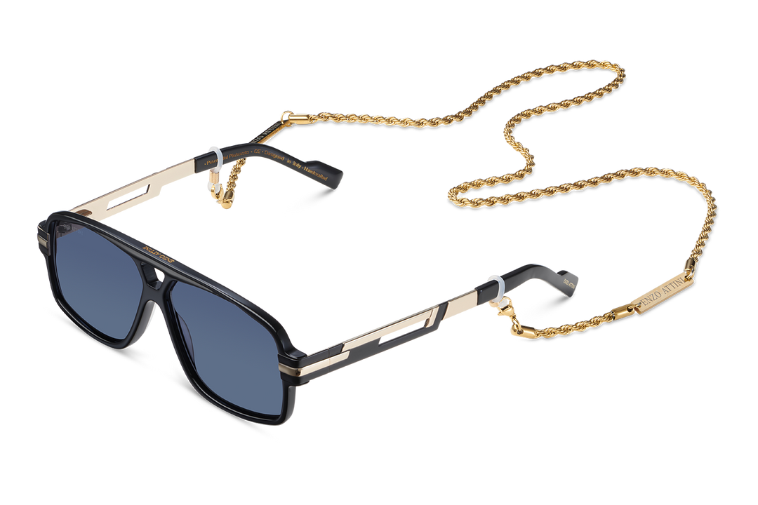 NEW Piazza del Plebiscito / Black & Gold Color + Dark Black Lens.