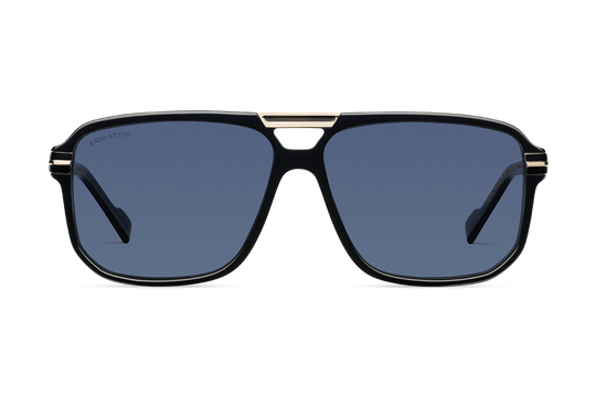 Val d'Orcia/ Black & Gold Color + Dark Black Lens.