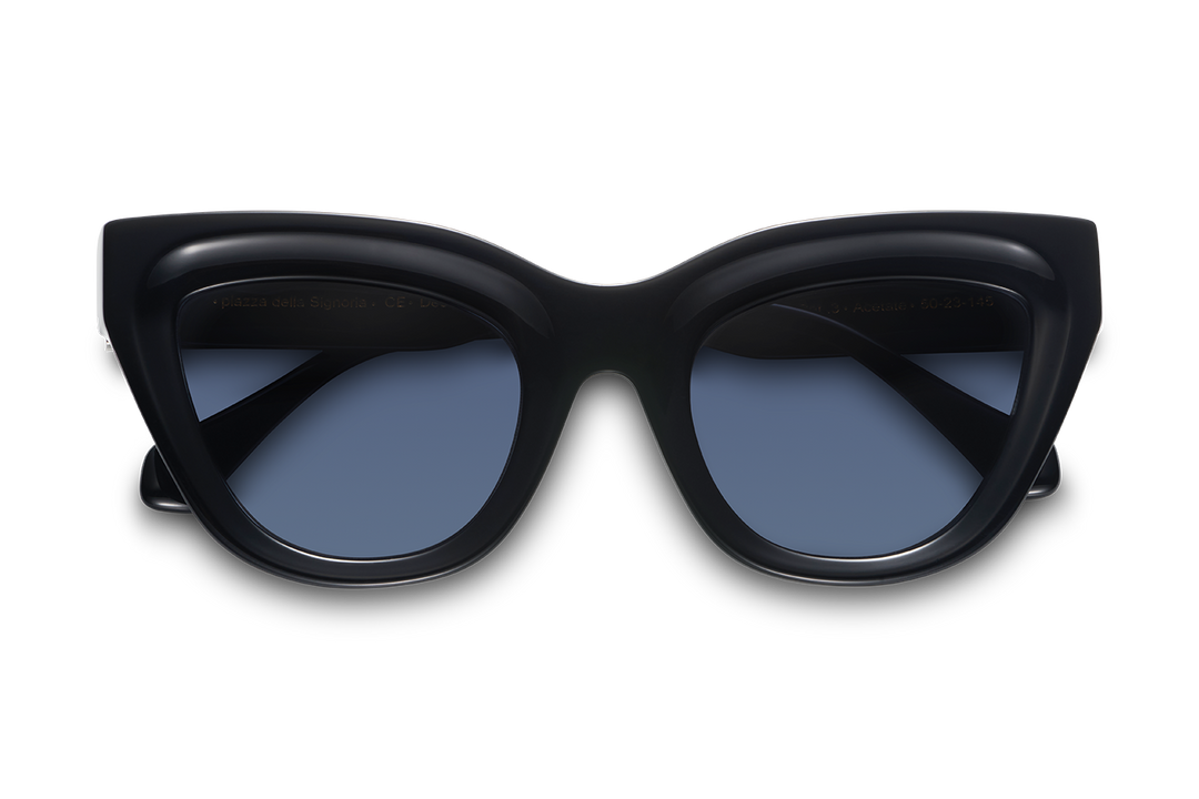 NEW Piazza della Signoria / Black + Dark Black Lens.