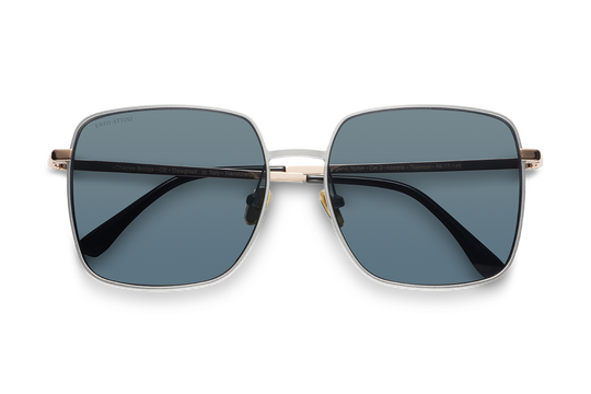 Charles Bridge / Silver & Rose Gold Color + Dark Black Lens.