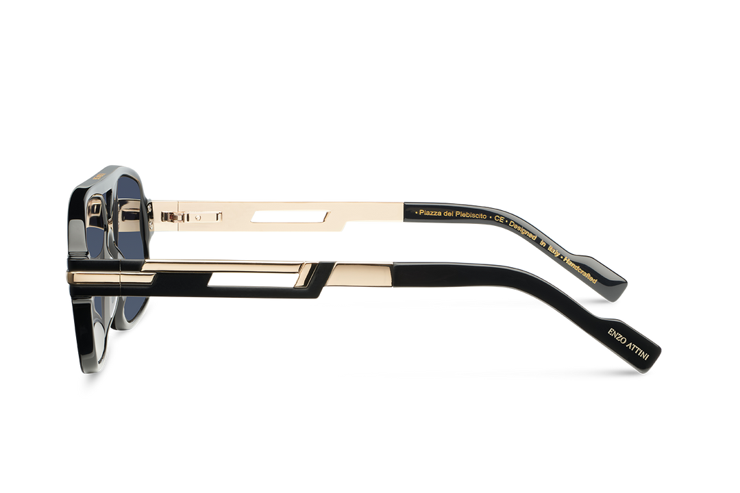 NEW Piazza del Plebiscito / Black & Gold Color + Dark Black Lens.