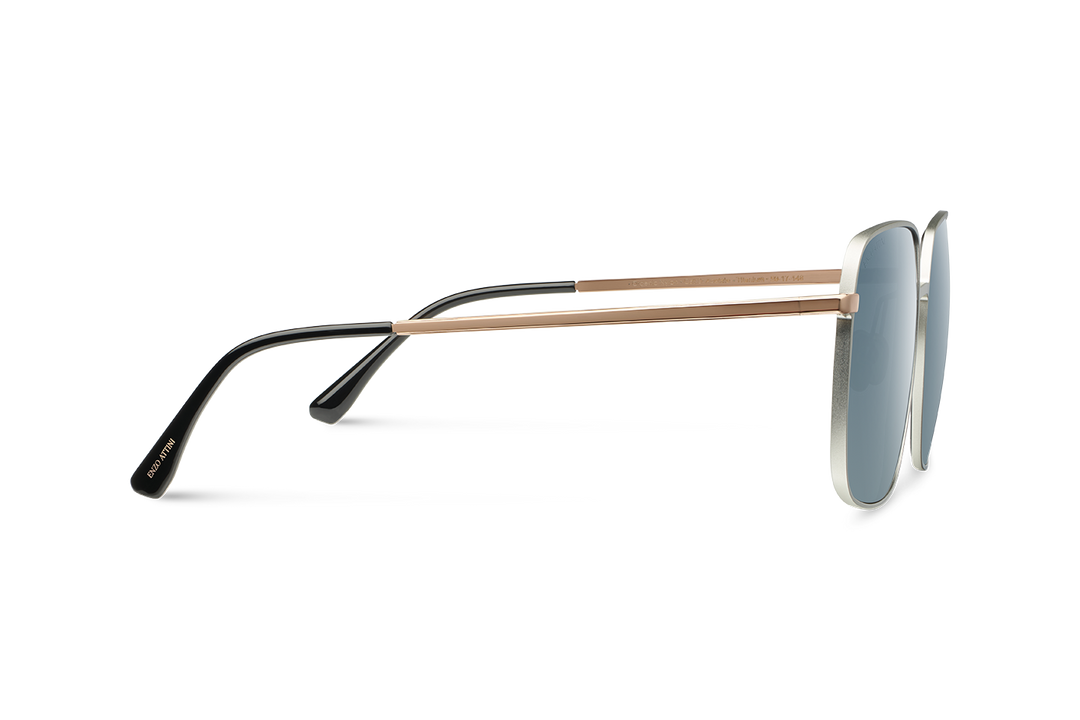 Charles Bridge / Silver & Rose Gold Color + Dark Black Lens.