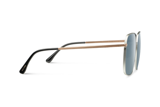 Charles Bridge / Silver & Rose Gold Color + Dark Black Lens.