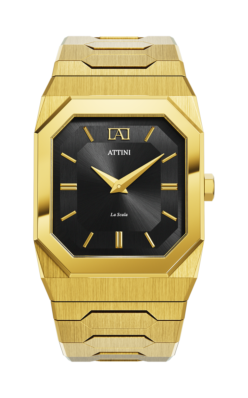 ATTINI - La Scala / Oyster Bracelet, Gold Color, Swiss Movement