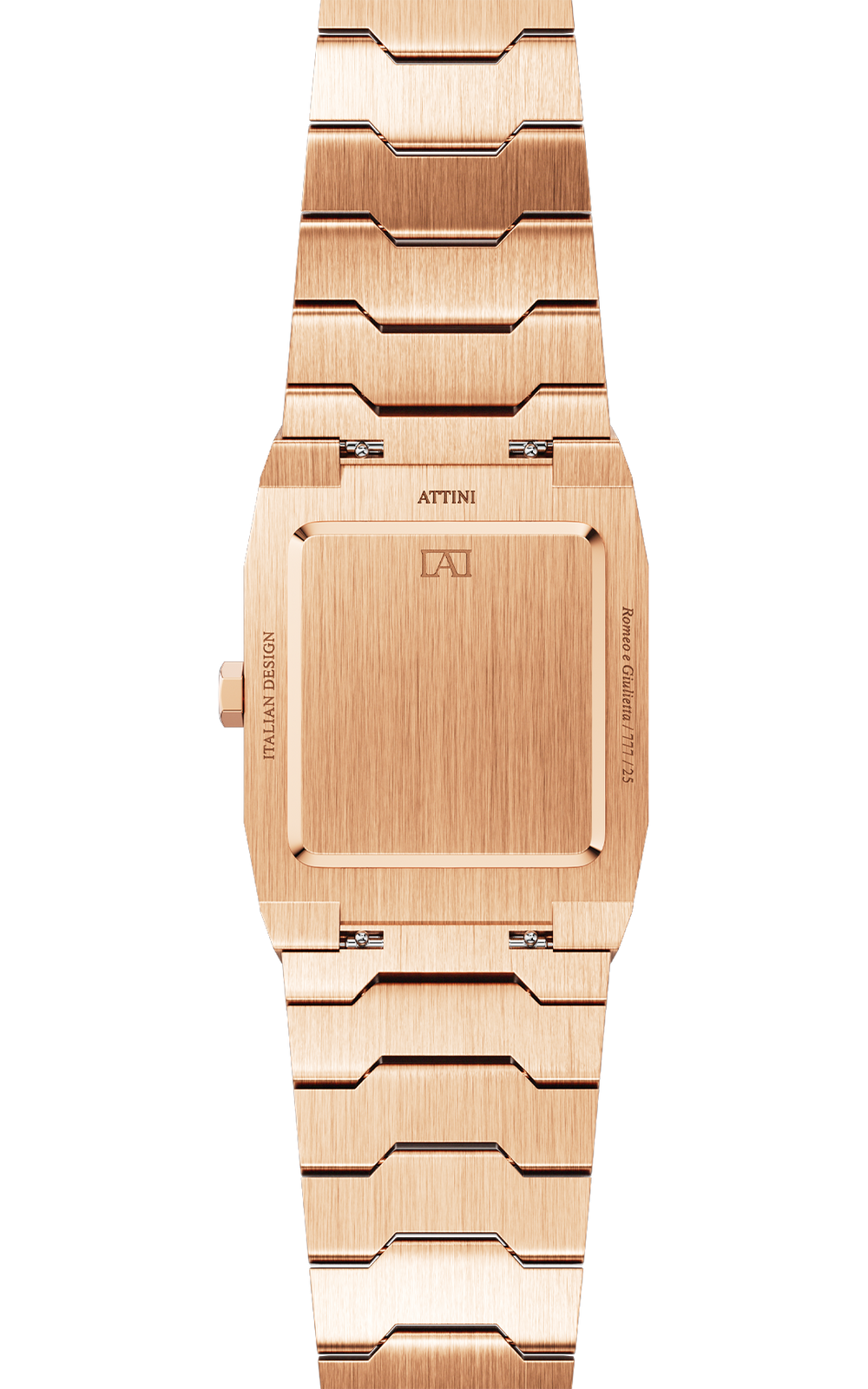 ATTINI - Romeo e Giulietta, Verona / Oyster Bracelet, Rose Gold Color, Swiss Parts.