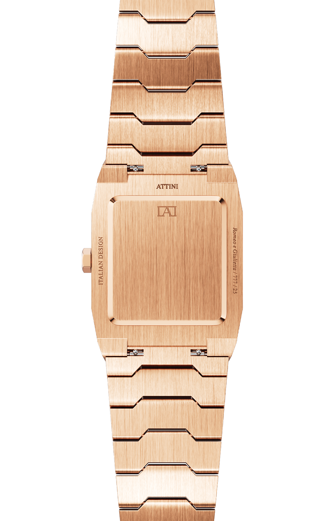 ATTINI - Romeo e Giulietta, Verona / Oyster Bracelet, Rose Gold Color, Swiss Movement.