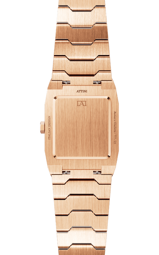 ATTINI - Romeo e Giulietta, Verona / Oyster Bracelet, Rose Gold Color, Swiss Movement.