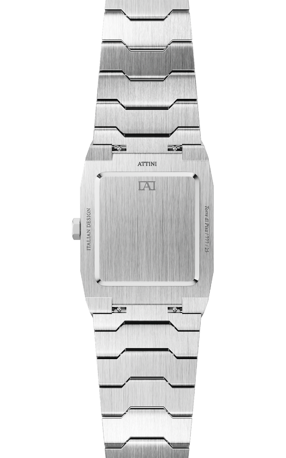 ATTINI - Torre di Pisa / Oyster Bracelet, Silver Color, Swiss Parts.