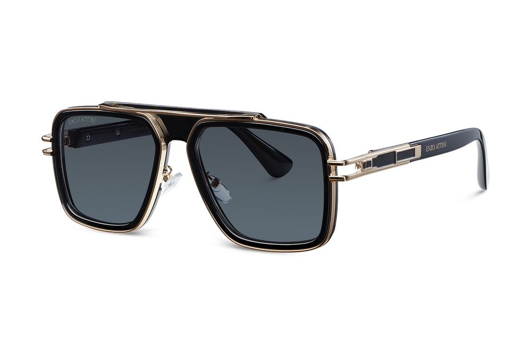 Castel del Monte / Black & Gold Color + Dark Black Lens.