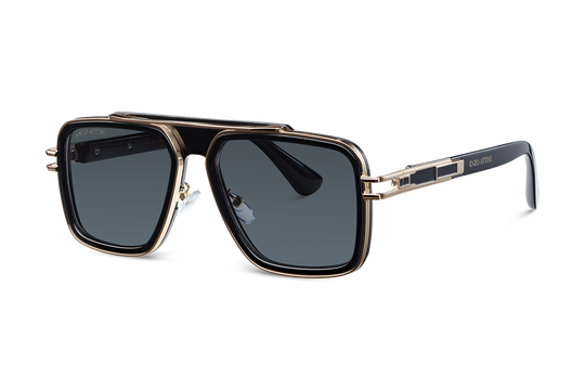 Castel del Monte / Black & Gold Color + Dark Black Lens.