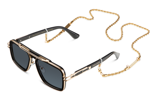 Castel del Monte / Black & Gold Color + Dark Black Lens.