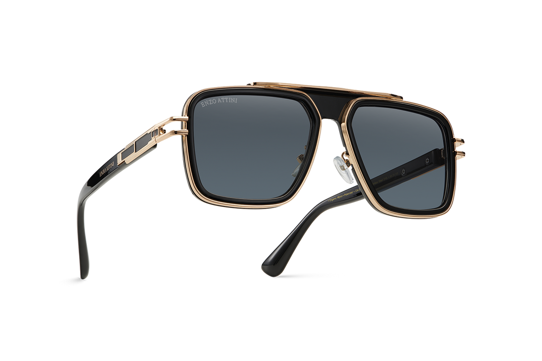 Castel del Monte / Black & Gold Color + Dark Black Lens.
