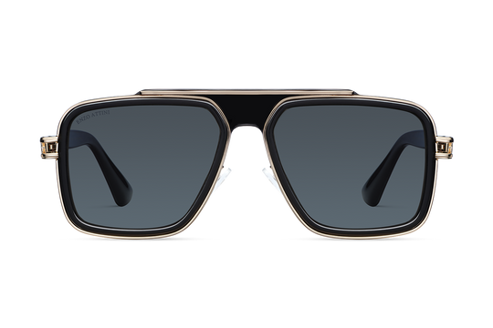 Castel del Monte / Black & Gold Color + Dark Black Lens.
