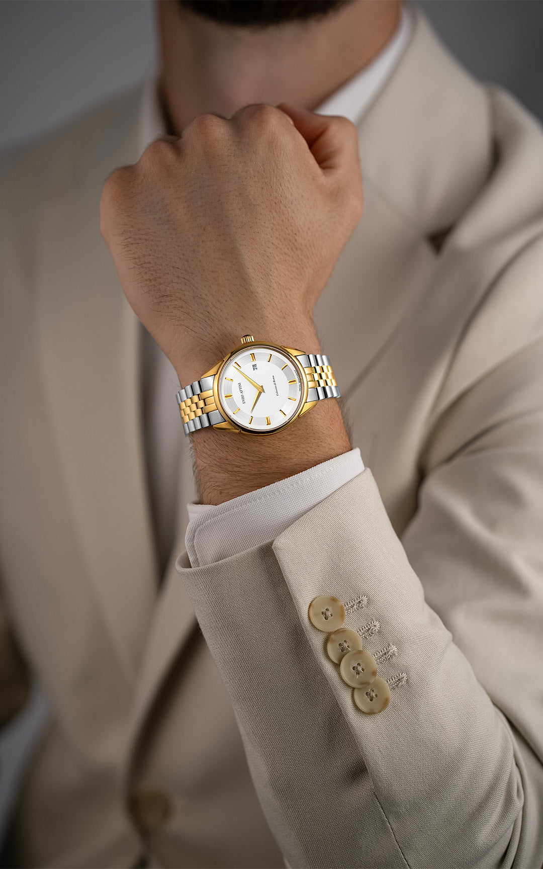 Colosseo di Roma - President Bracelet  / Swiss Movement