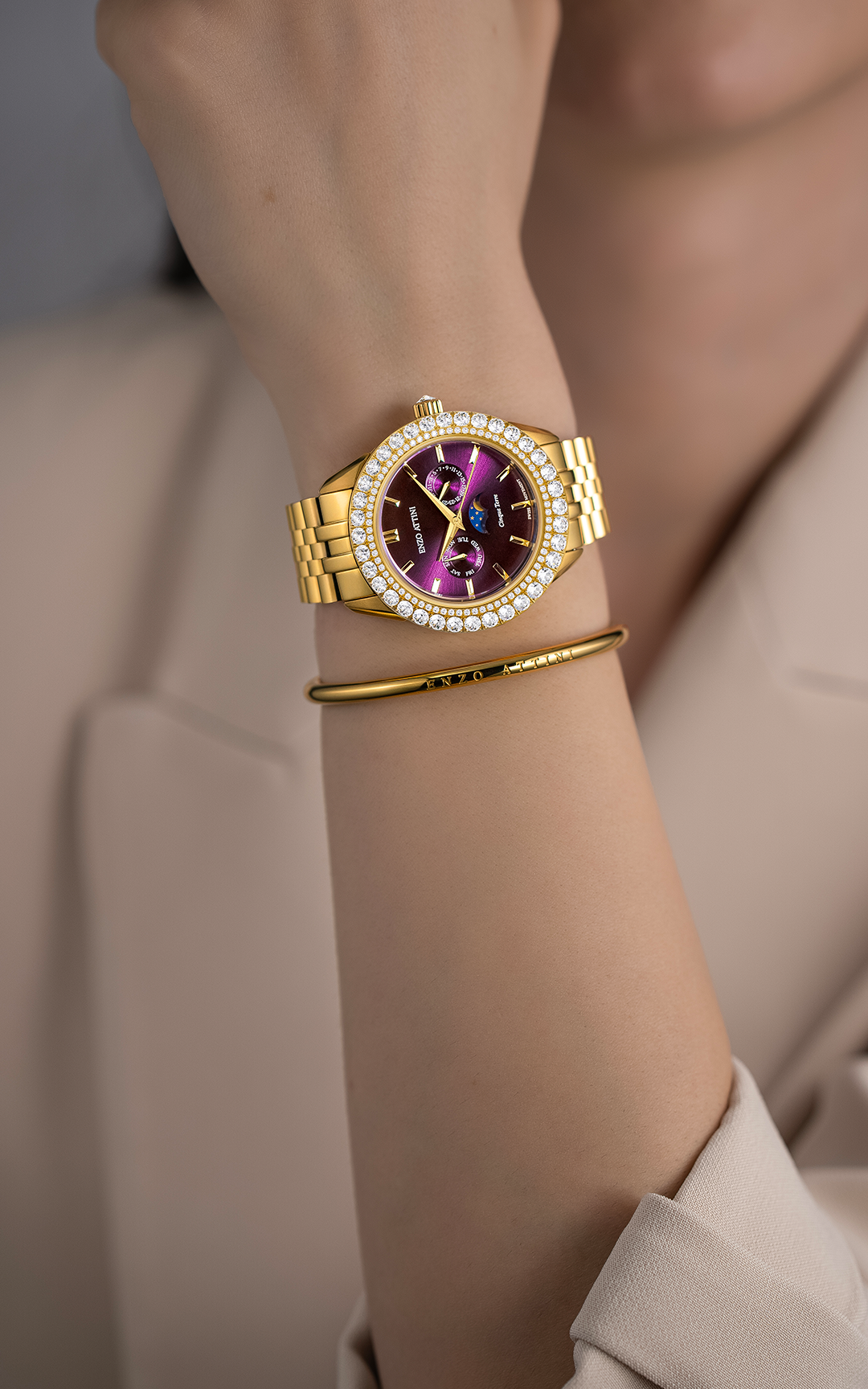 NEW Cinque Terre - President Bracelet / Swiss Movement.