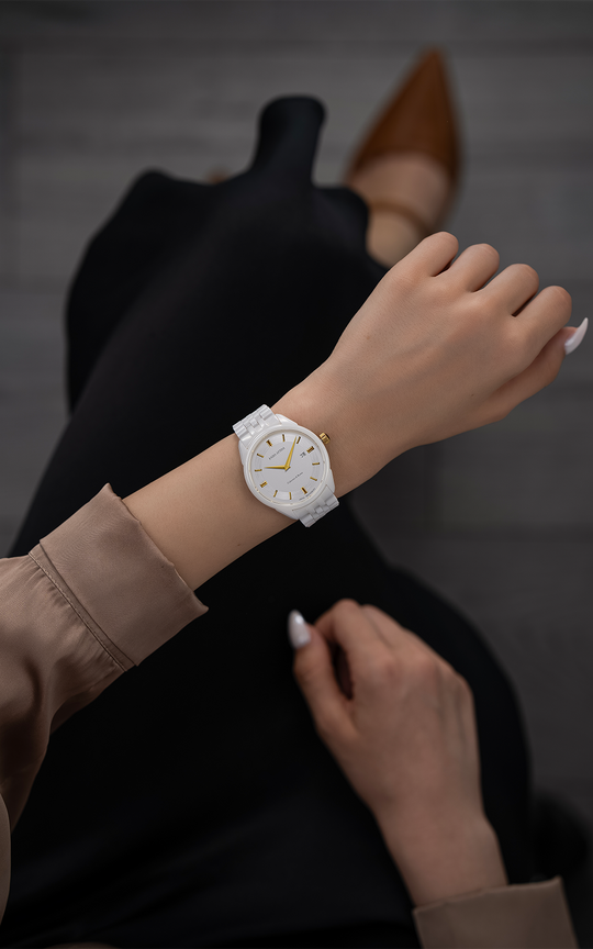 Colosseo di Roma - Ceramic Bracelet / Swiss Movement.