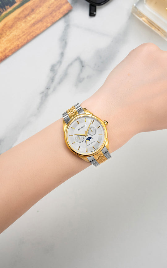 Fontana di Trevi, Roma - President Bracelet / Swiss Movement.