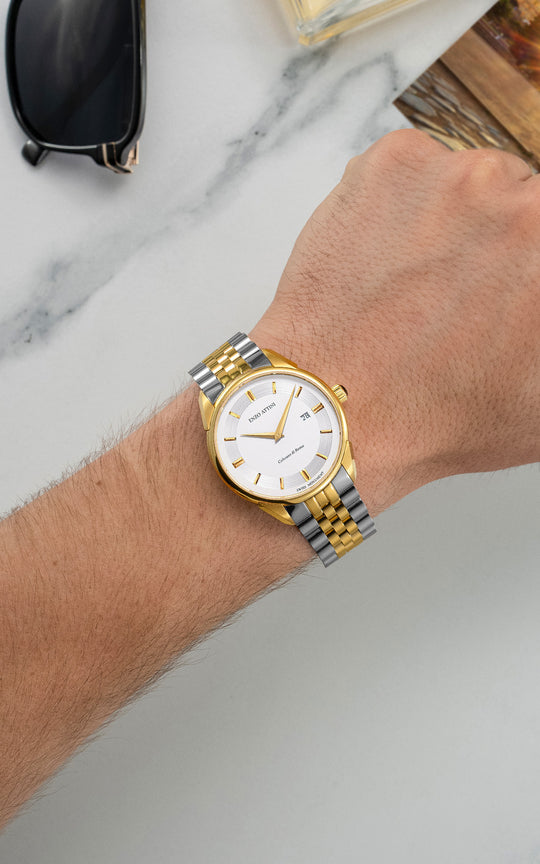 Colosseo di Roma - President Bracelet  / Swiss Movement