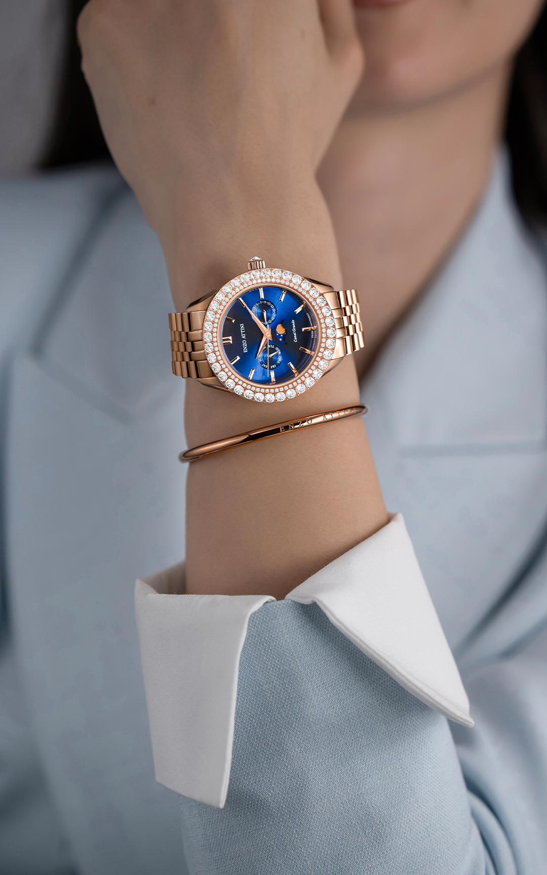 NEW Canal Grande Venezia - President Bracelet / Swiss Movement.