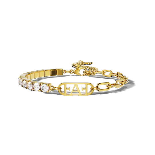 Glam Tennis Chain Bracelet.