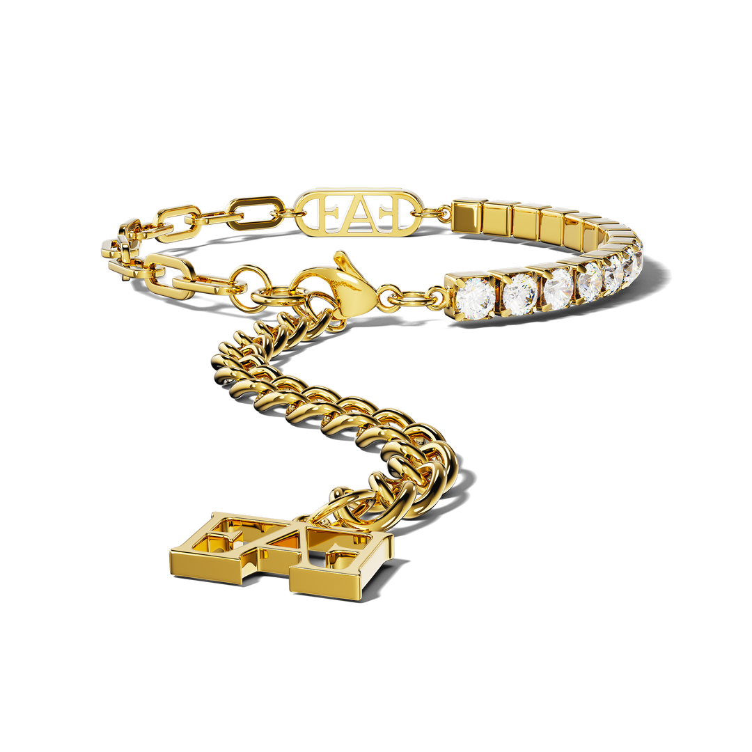 Glam Tennis Chain Bracelet