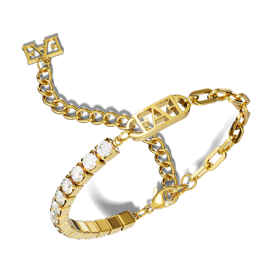 Glam Tennis Chain Bracelet