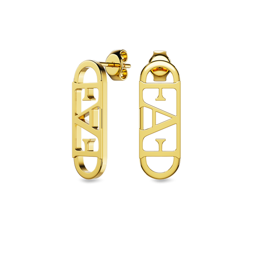 Statement Earrings / Gold Color