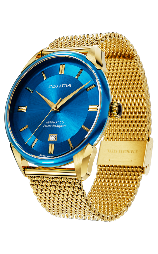 Piazza dei Signori Automatic - Mesh Strap / Swiss Movement.