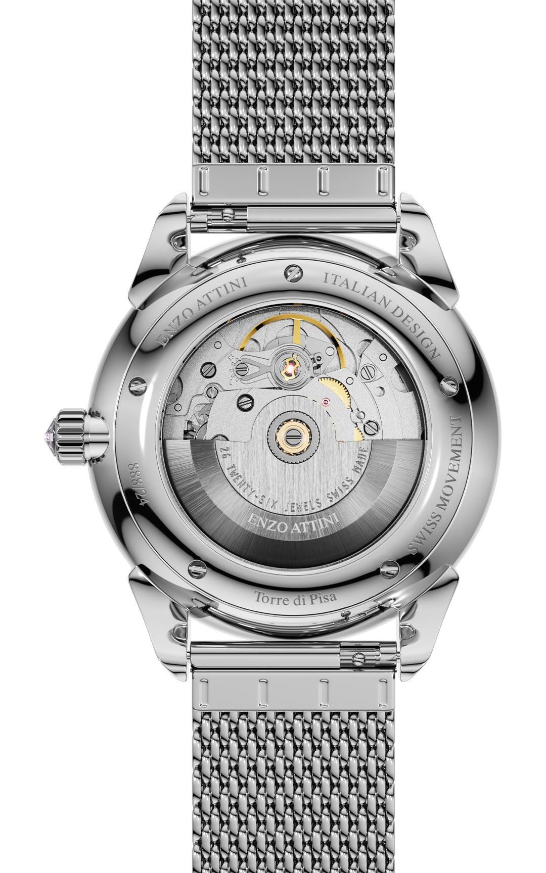 Torre di Pisa Automatic - Mesh Strap / Swiss Movement.