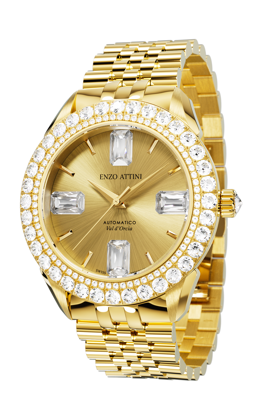 Val d'Orcia Automatic- President Bracelet  / Swiss Movement