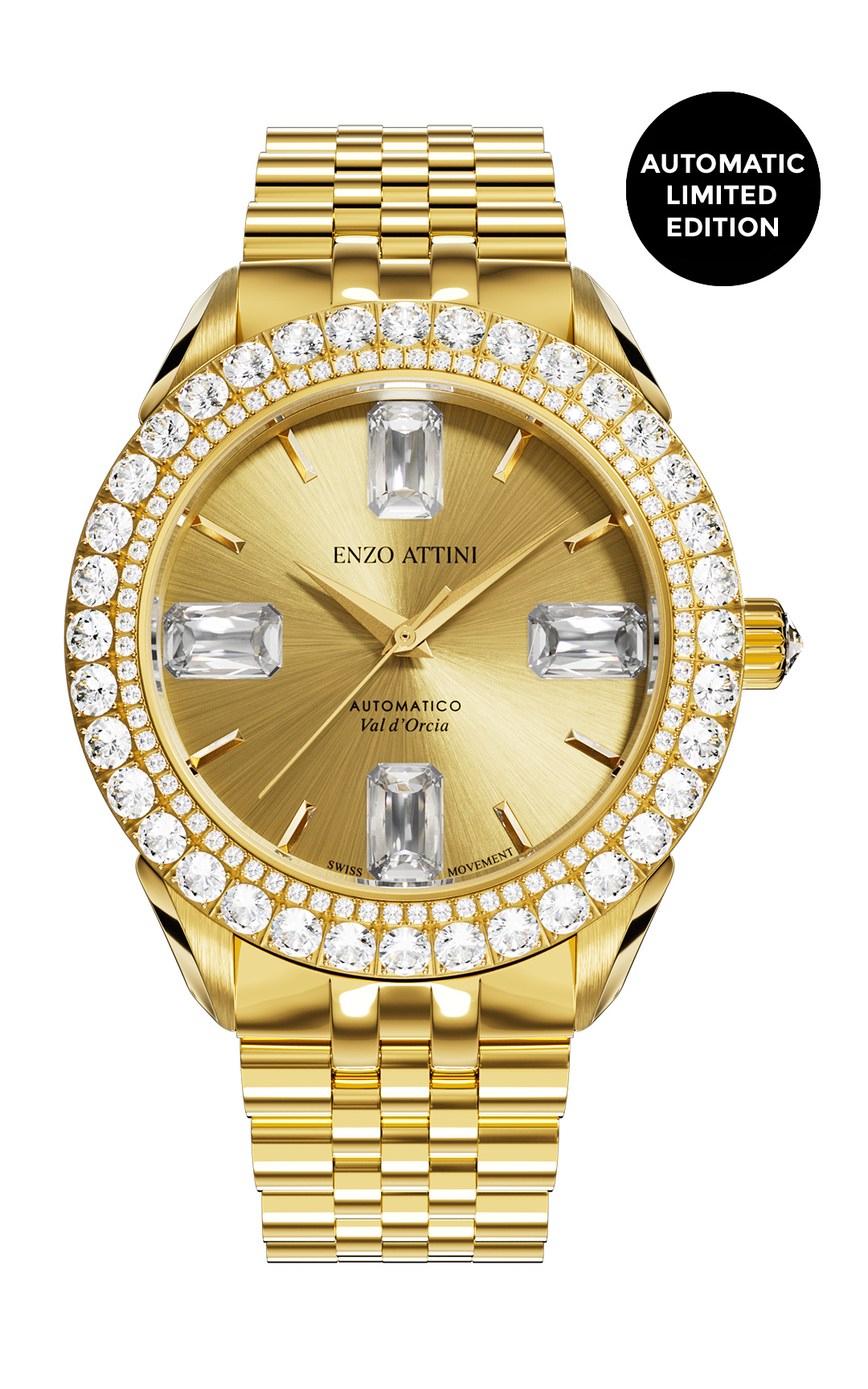 Val d'Orcia Automatic- President Bracelet  / Swiss Movement