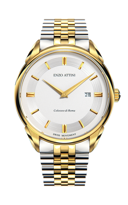 Colosseo di Roma - President Bracelet  / Swiss Movement