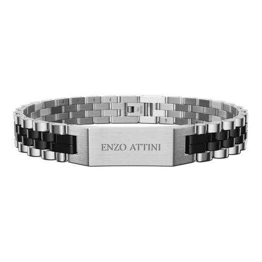 Piazza Navona - President Bracelet / Silver & Black