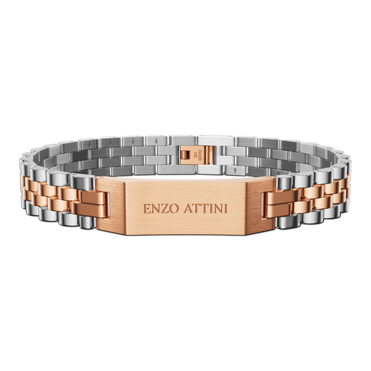 "Romeo e Giulietta " - President Bracelet / Silver & Rose Gold