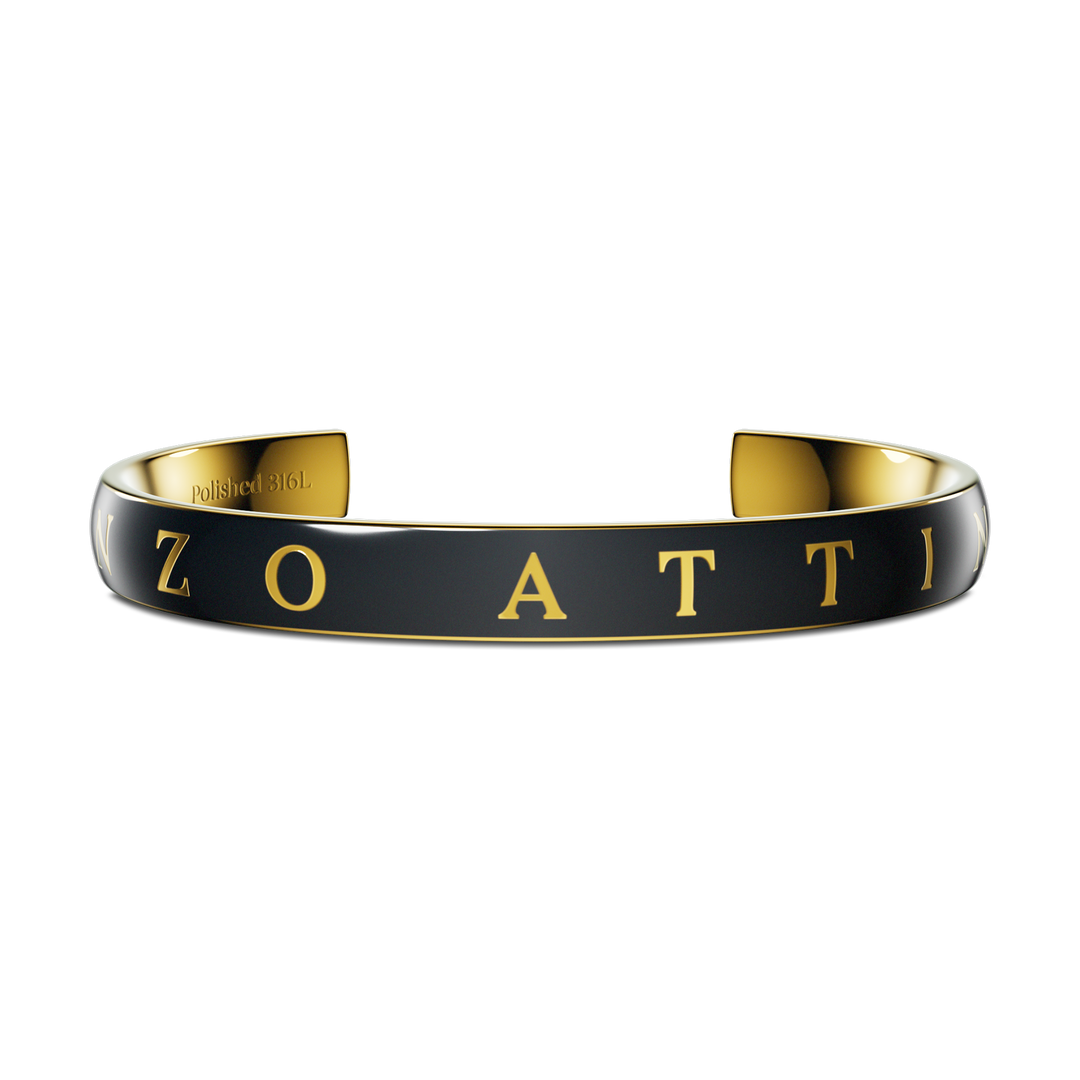 Momentum Sport / Black & Gold Color - Enzo Attini - - jewelry_men, momentum sport